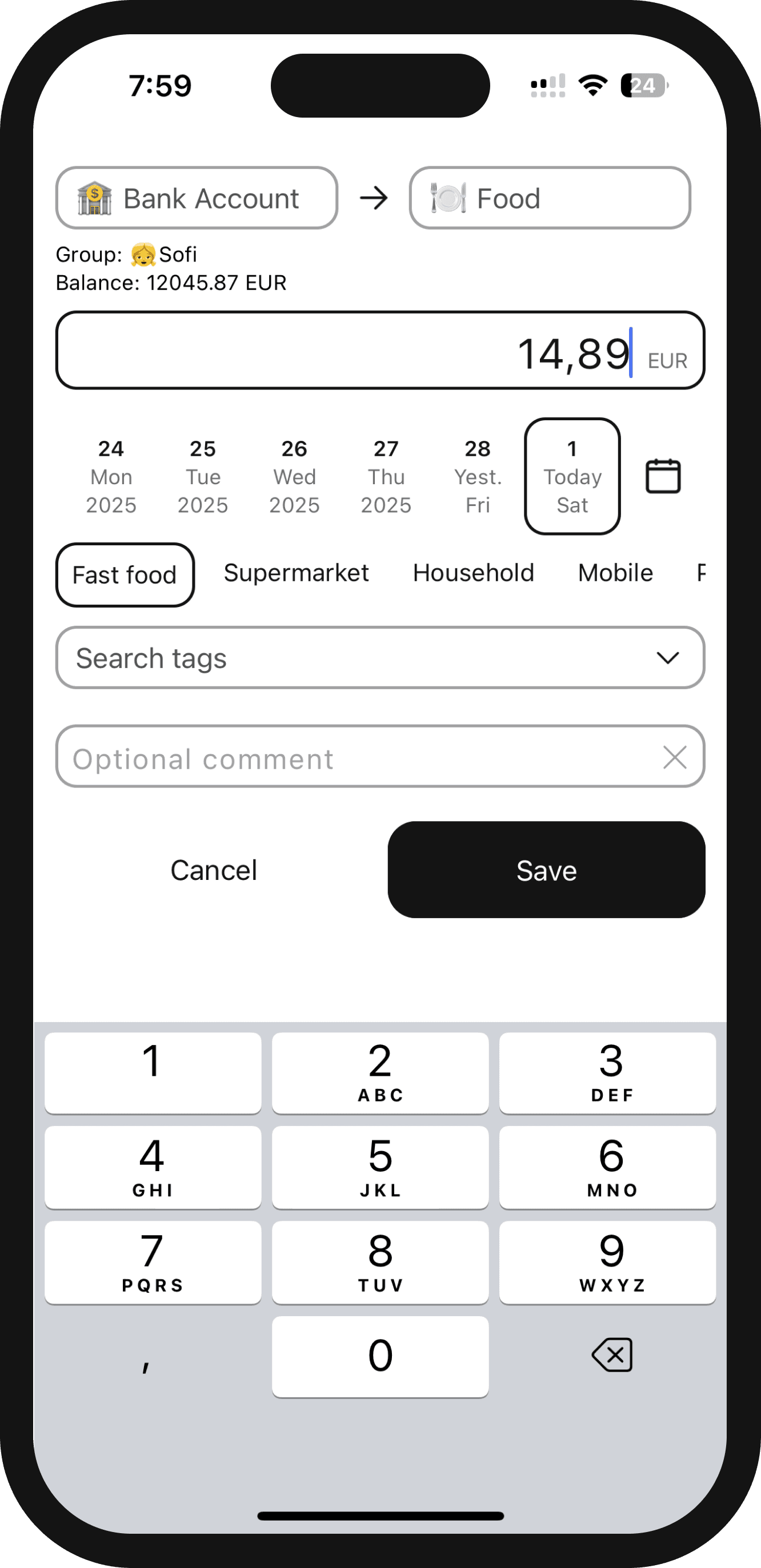 the cash ai Add phone screenshot